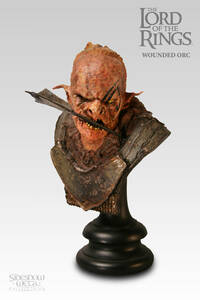 【絶版】サイドショウ　ロードオブザリング　WOUNDED Orc BUST スタチュー完成品　THE LORD of the RINGS 検】　竹谷隆之