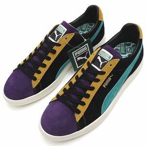 K03458 未使用品 PUMA/SUEDE VTG MIJ スエードレザー スニーカー【サイズ：24cm】プーマブラック/スペクトラグリーン プーマ レディース