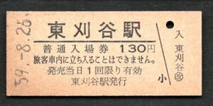 （東海道本線）東刈谷駅１３０円