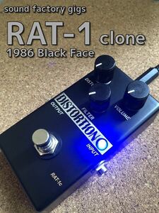 ★ RAT-1 clone 1986年製ブラックフェイス ハンドメイドディストーション （検索用語 BOOWY OVD-1 TE-95 TEJ TC-HOTEIJ)
