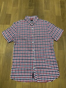 VICTORINOX/ビクトリノックス TAILORED FIT 半袖ボタンダウンシャツ M 麻55％