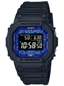 カシオ【G-SHOCK】Bluetooth 搭載 電波ソーラーBLUE PAISLEYシリーズ◆GW-B5600BP-1DR(国内GW-B5600BP-1JFと同型)