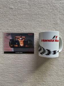 未使用　F1 HONDA RACING　マグカップ　ポストカード