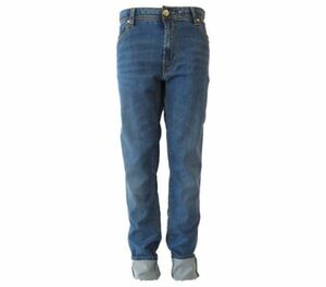 【durini】tramarossa トラマロッサ 20%OFF Leonardo 春夏物 テーパード スリムフィット ストレッチデニムパンツ シルク混/ブルー/36 100cm