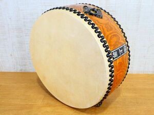 極上等 平胴太鼓 直径約39cm 平太鼓 和楽器 打楽器 伝統楽器 太鼓 ⑦ ＠120(5)