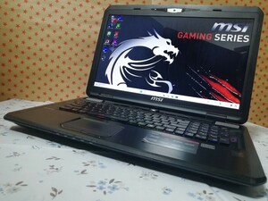 さくさく動くゲーミングノートPC [メモリ8G(即決時16G)/SSD500GB+HDD1TB] MSI GT70/17.3型FULLHD/Core i7/GTX870M/Windows11/Office/充電器