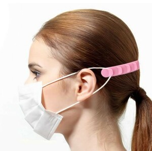 マスク　イヤーフック　白　3本入り　 固定 耳が痛くない 耳保護 柔らか 滑り止め 補助用 フックベルト 5段階調節可能