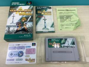 14038-3★Nintendo Super Famicom 任天堂スーパーファミコン ゼルダの伝説 神々のトライフォーズ SHVC-ZL バッテリーバックアップ