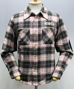 WEIRDO (ウィアード) SO? - L/S SHIRTS / チェックワークシャツ WRD-16-AW-15 美品 ピンク size S / グラッドハンド