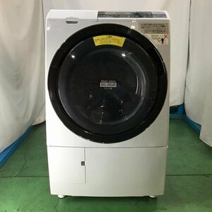 【中古品】 日立 / HITACHI ビッグドラムスリム BD-S8800L ヒートリサイクル風アイロン 左開き 2016年製 11kg ライトグレー 30017203