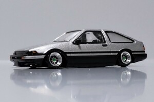 絶版 希少 1/64 トヨタ スポーツカー スプリンター トレノ AE86 改 ハヤシ シャコタン カスタム ツライチ 改造 ドリフト 峠 ネオクラ JDM