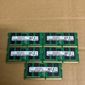 K117 SAMSUNG ノートPCメモリ 16GB 2Rx8 PC4-2400T 5枚