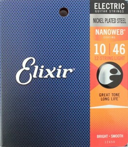 エリクサー ELIXIR 12450 NANOWEB 12-String Light 10-46 12弦エレキギター弦