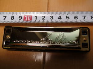 ★未使用品です・とても美品★Lee Oskar★TOMBO ハーモニカ★GOLD色★Major Diatonic KEY LABEL IN STRAIGHT HARP "C"★