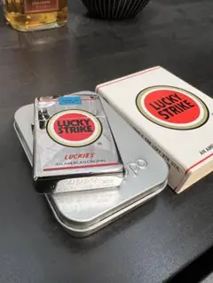 【新品】98年製 LUCKY STRIKE  Zippo パッケージ柄