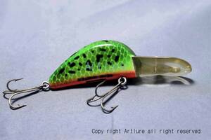 VINTAGE LURE HEDDON HEDD HUNTER #9320（8466-32　）USA MADE #OLDLURE #ARTLURE_VINTAGE ＃ヴィンテージルアー　frog collection