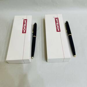 【H10671OR】 1円～ MONTBLANC モンブラン ボールペン ブラックカラー ゴールドカラー 文房具 筆記用具