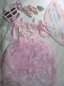 子供衣装　ピンクドレス（リボン）　ハロウィン 姫 コスプレ 衣装 仮装 パーティ 
