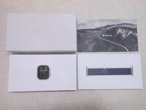 新品未使用品♪#30863 Apple Watch Ultra 2 GPS+Cellularモデル 49mm A2986 MRF43J/A グリーン/グレイトレイルループ M/L チタニウム