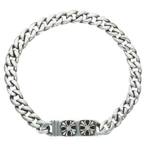 クロムハーツ Chrome Hearts ID MINI CHX DIA/ミニID CHX ダイヤシルバーブレスレット 中古 SS07