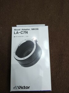 LA-C7Ｎ　ビクタービデオカメラ用NIKON一眼レフ取り付け用アダプター新品未使用品