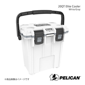 PELICAN ペリカン クーラーボックス ホワイト:グレー 5.7kg 20QT Elite Cooler White:Gray 825494068295