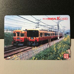 京阪/記念カードー1999鉄道の日記念「3000系/8000系」ー1999年発売ー京阪スルッとKANSAI Kカード(使用済)