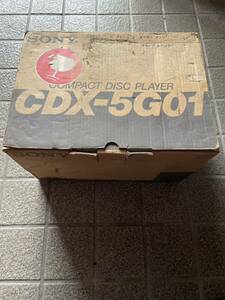 当時物　激レア　未使用　SONY CDX-5G01 10連奏CDチェンジャー CDX-A30？