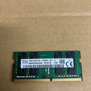 K143 SKhynix ノートPCメモリ 16GB 2Rx8 PC4-3200AA 1枚