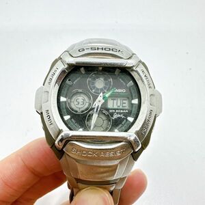 A2405-2-14 １円スタート クオーツ　稼働品　CASIO　カシオ　G-SHOCK　ジーショック　メンズ腕時計　シルバー　G-501XD