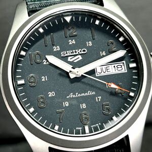 海外モデル 新品 SEIKO セイコー セイコー5 スポーツ SRPG31K1 腕時計 自動巻き アナログ カレンダー ミリタリー ブルーグレー スケルトン